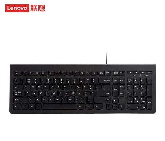 联想（lenovo）键盘 有线键盘 M120K有线超薄键盘 电脑办公键盘 巧克力按键笔记本键盘